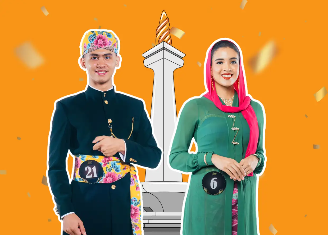 MUHAMMAD HAFIDZ AND ALIYA NISSA THAIB CROWNED ABANG AND NONE 2024 IN JAKARTA