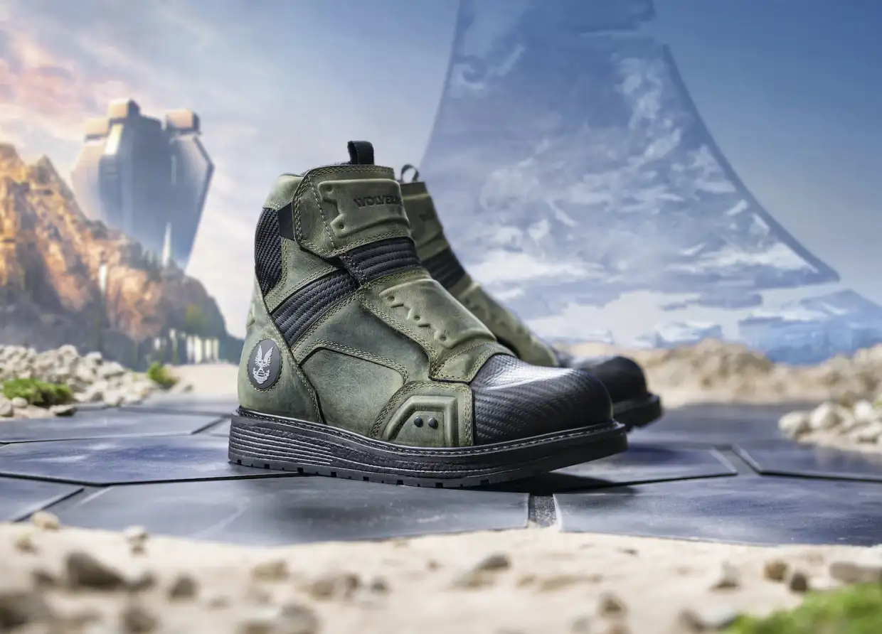 343 INDUSTRIES COLLABORATES WITH WOLVERINE TO MAKE MASTER CHIEF-INSPIRED BOOTS
