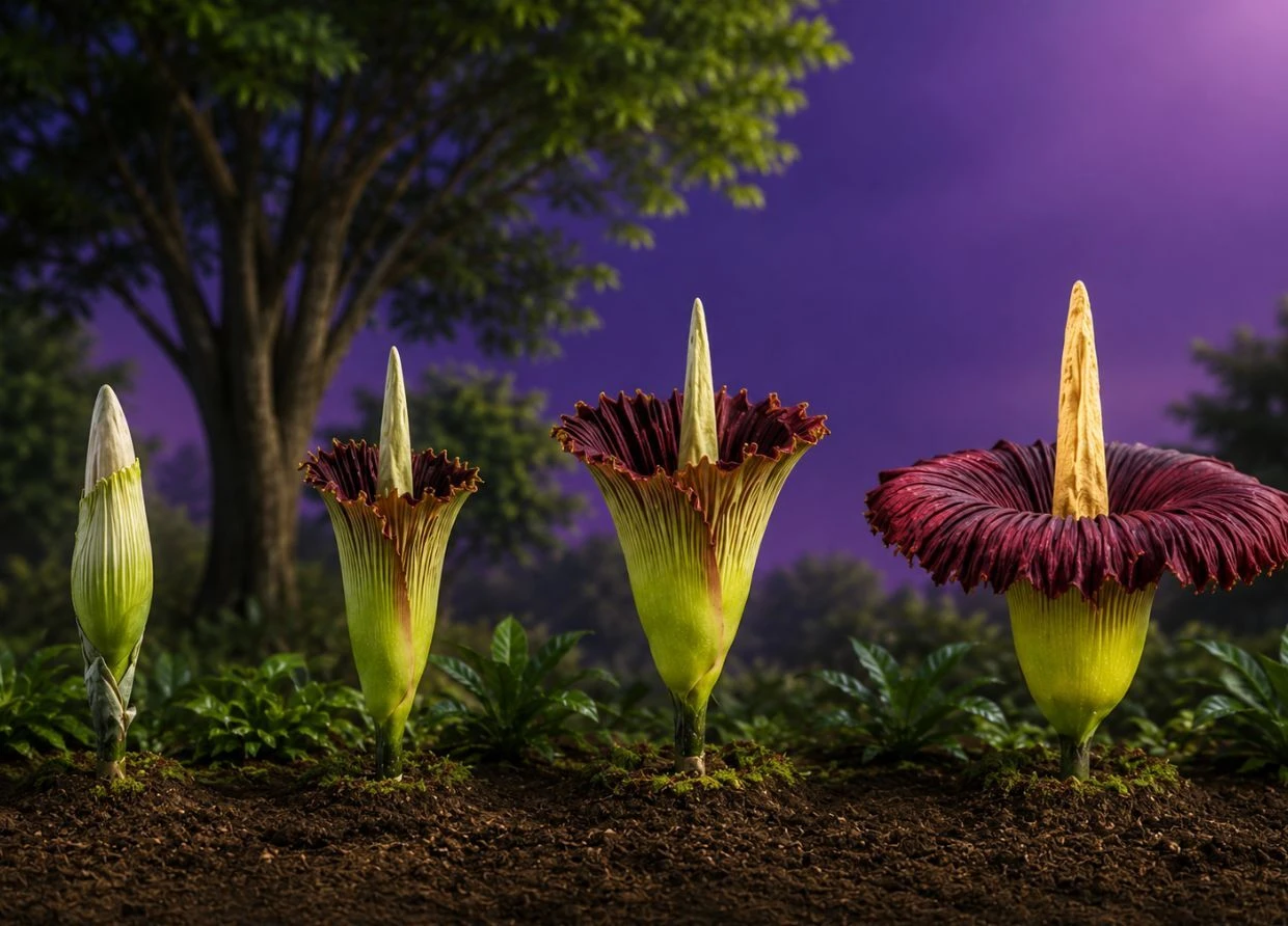CORPSE FLOWER BLOOMS TWICE IN CALIFORNIA THIS WEEK