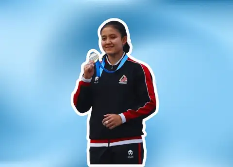 SHE CLIMBED FASTER THAN ANYONE IN ASIA.  IN 6.078 SECONDS