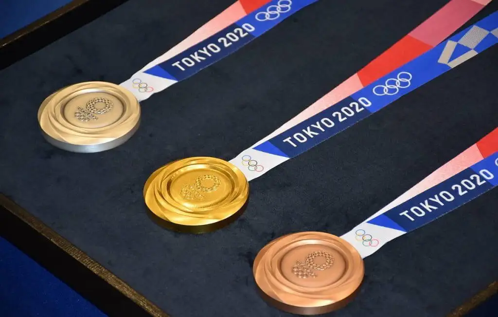 THE OLYMPICS MEDALS WERE MADE OUT OF E-WASTE 